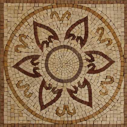 Floor Tile Mosaic Lotus