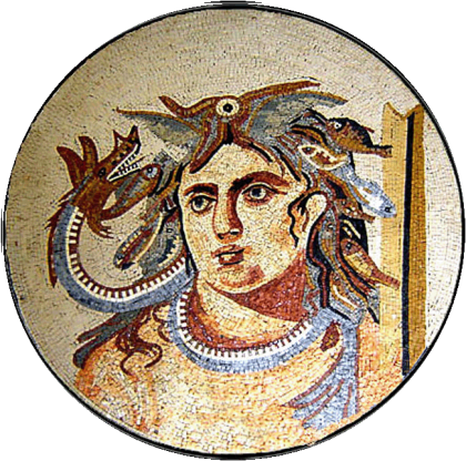 Poseidon Greek Sea God Mosaic