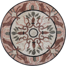Round Boho Mosaic Marble Art