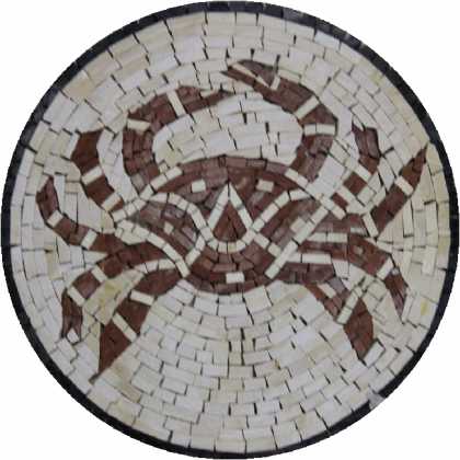 Brick Round Carb Mosaic