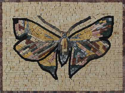 Butterfly Mosaic Decorative Tile