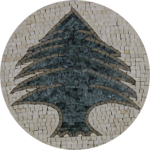 Lebanese Cedar Mosaic Tile Art