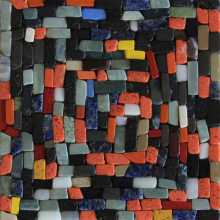 Tumbled Colorful Square Mosaic