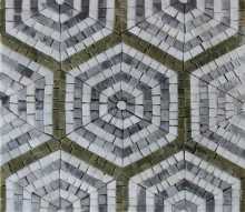 Repetitive Hexagon Pattern Tile Mosaic
