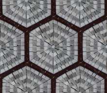 Repetitive Hexagon Pattern Wall Mosaic Tile