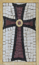 Mini Souvenir Cross Religious Handmade Mosaic