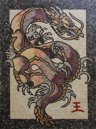 Dragon Mosaic Asian Art