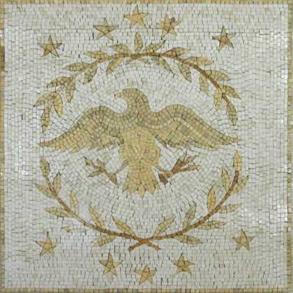 Eagle Emblem Square Mosaic