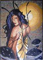 Butterfly Woman Mosaic