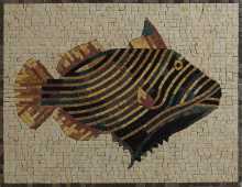 Mosaic Fish Pool Tile