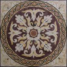 Renaissance Mosaic Floor Tile Square