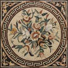 Square Floral Bouquet Mosaic