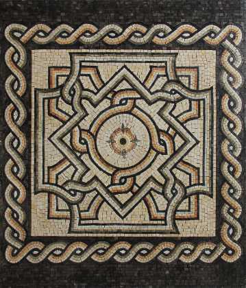 Greco Roman Luxury Mosaic Floor Rug