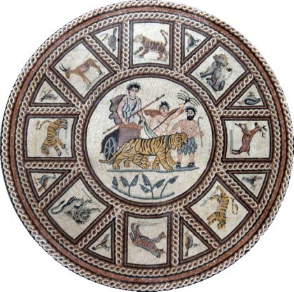 Greco Roman Hunting Season Mosaic