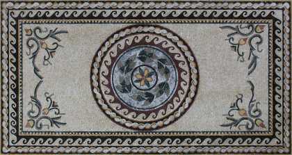 Greco Roman Mosaic Floor Rug