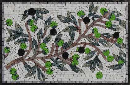 Mediterranean Olives Outdoor Mosaic