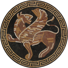 Greek Mythology Griffin Mosaic