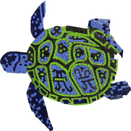 Hawaiian Vibes Sea Turtle Mosaic