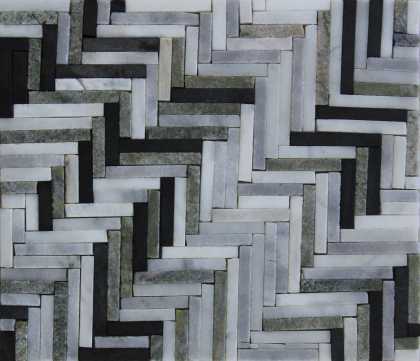 Diagonal Herringbone Pattern Mosaic