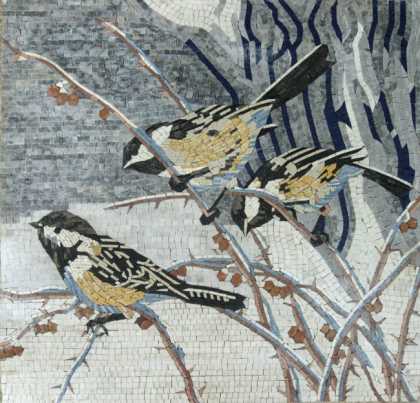 Birds Wall Accent Mosaic