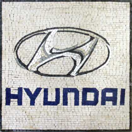 Hyundai Logo Mosaic
