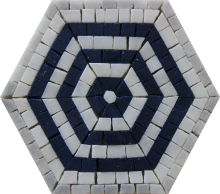 Hexagon Puzzle Mosaic Tile