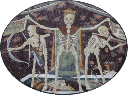 Macabre Dance Mosaic Wall Art