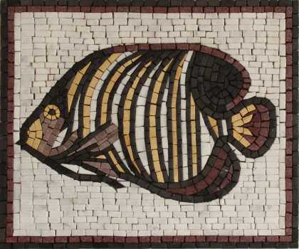 Small Fish Mosaic Tile Inlay