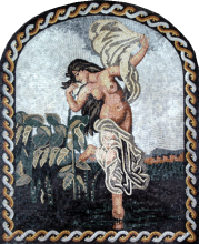 Nude Goddess with Arched Frame Mosaic