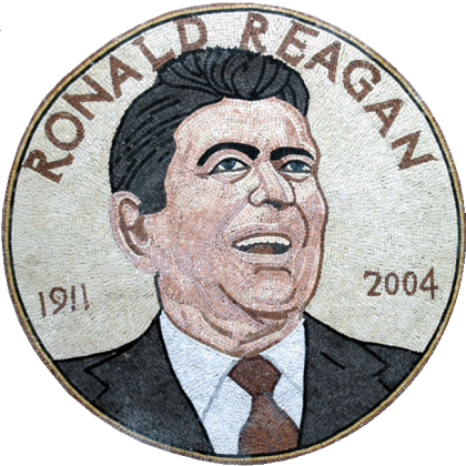 Ronald Reagan Custom Portrait Mosaic