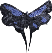 Blue Butterfly Insert Mosaic