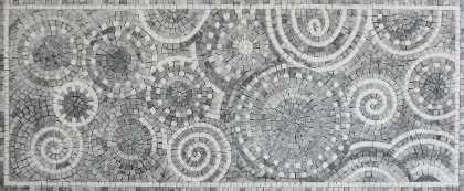 Spirals Modern Grey Shades Mosaic