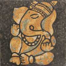 Ganesha Elephant Wall Mosaic