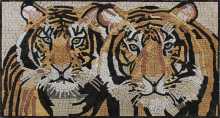 Tigers Horizontal Wall Art Mosaic